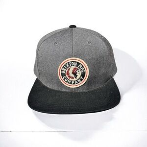 🌻Brixton MFG Company Men's Indian Chief Logo Wool Blend Adjustable Snapback Hat